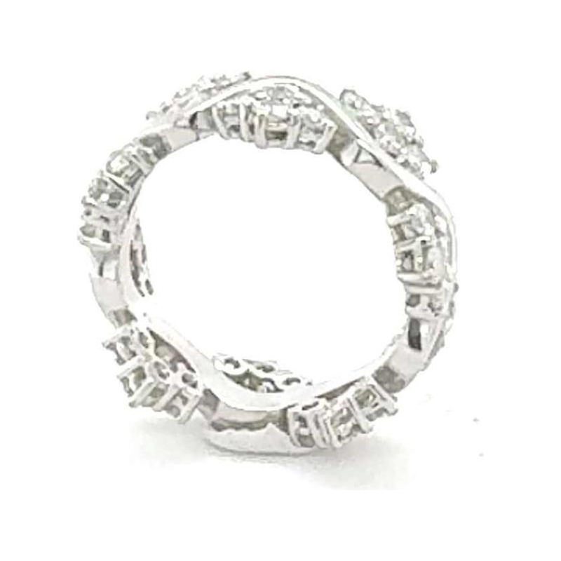 Witgouden ring met diamanten