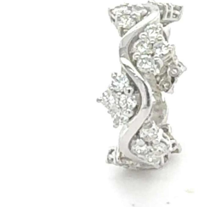 Witgouden ring met diamanten