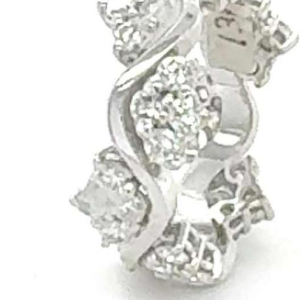 Witgouden ring met diamanten