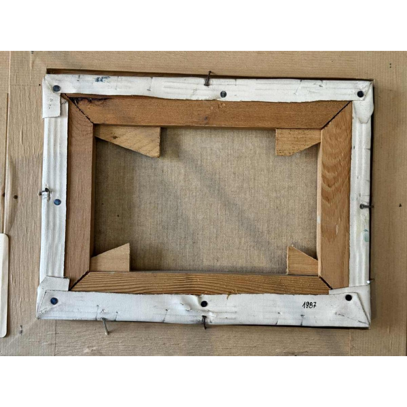 Danielle MOLINA "Winterlandschap met eenden" olieverf op doek