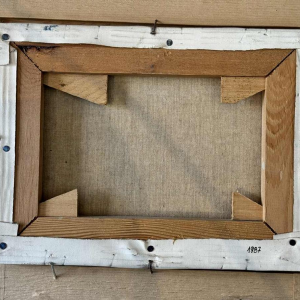 Danielle MOLINA "Winterlandschap met eenden" olieverf op doek