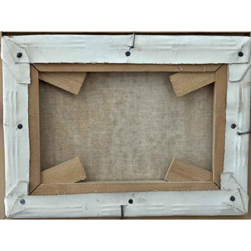 Danielle MOLINA "Het herfstlandschap met schapen" olieverf op doek