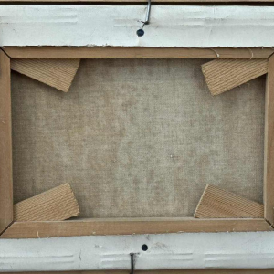 Danielle MOLINA "Autumnal landscape with sheeps" oil on canvas