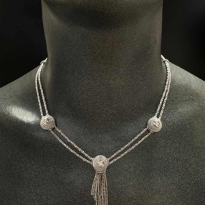 Witgouden ketting met diamanten van Harpos