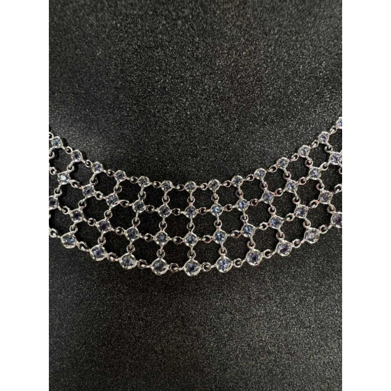 Set (collier & armband), witgoud en saffieren van Roberto Coin