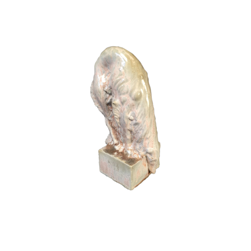 Domien Ingels & Roger Guérin - Art Deco "Greyhound Borzoi Sculpture" in Ceramic Stoneware