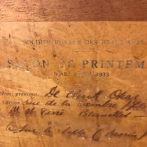 Sur la table crayon gras Oscar Declercq