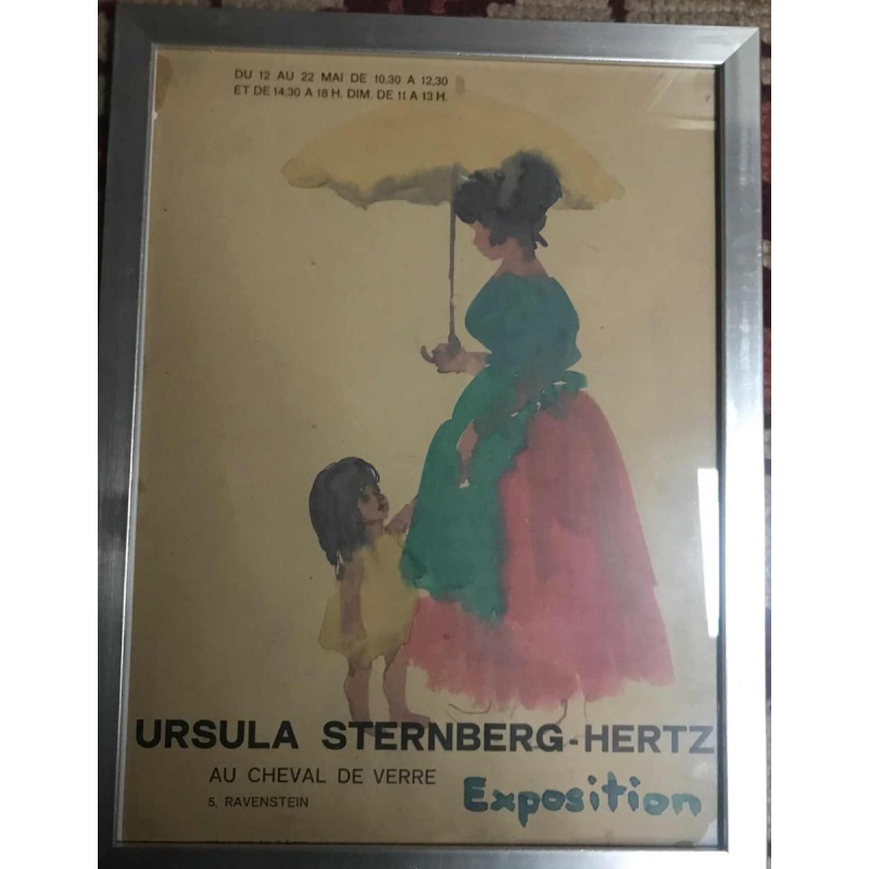 6 watercolours project for exhibition in Brussels Ursula Sternberg-Hertz