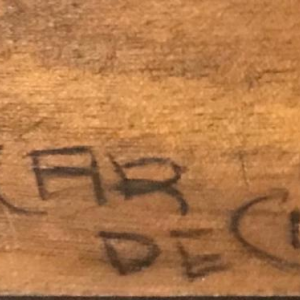 Sur la table crayon gras Oscar Declercq