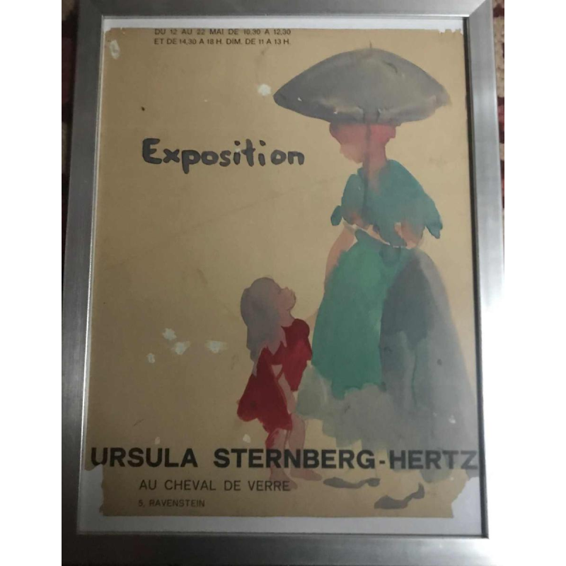 6 watercolours project for exhibition in Brussels Ursula Sternberg-Hertz