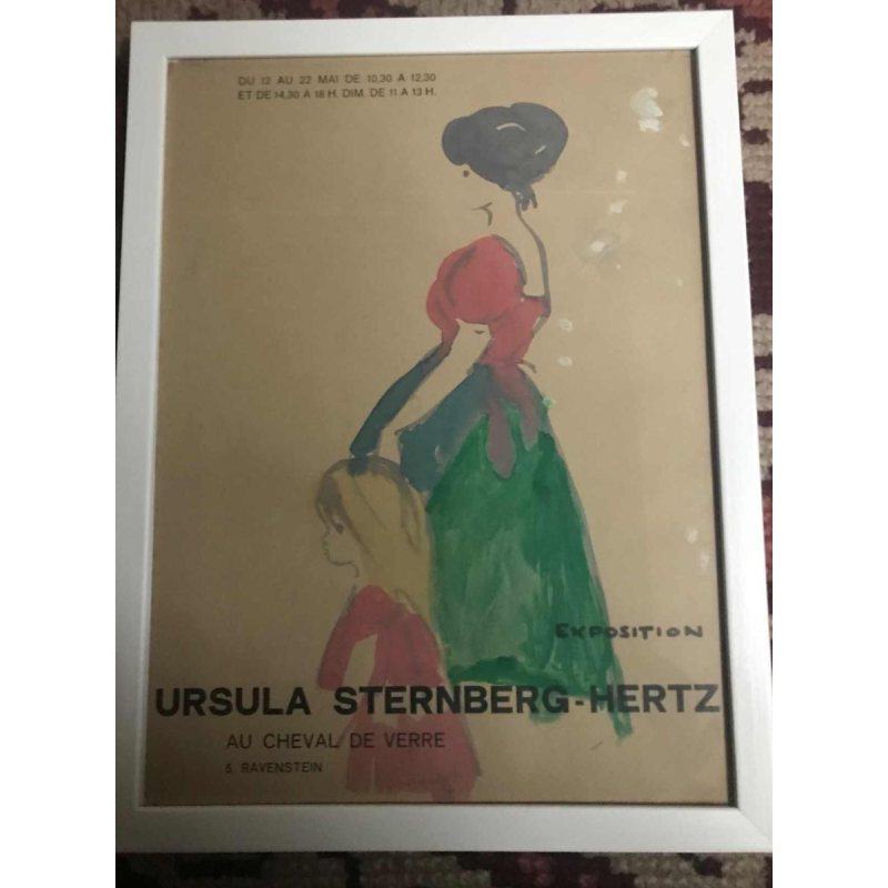 6 watercolours project for exhibition in Brussels Ursula Sternberg-Hertz