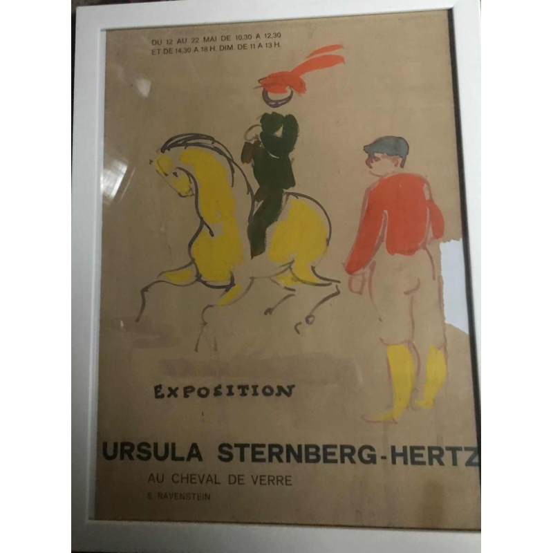 6 watercolours project for exhibition in Brussels Ursula Sternberg-Hertz