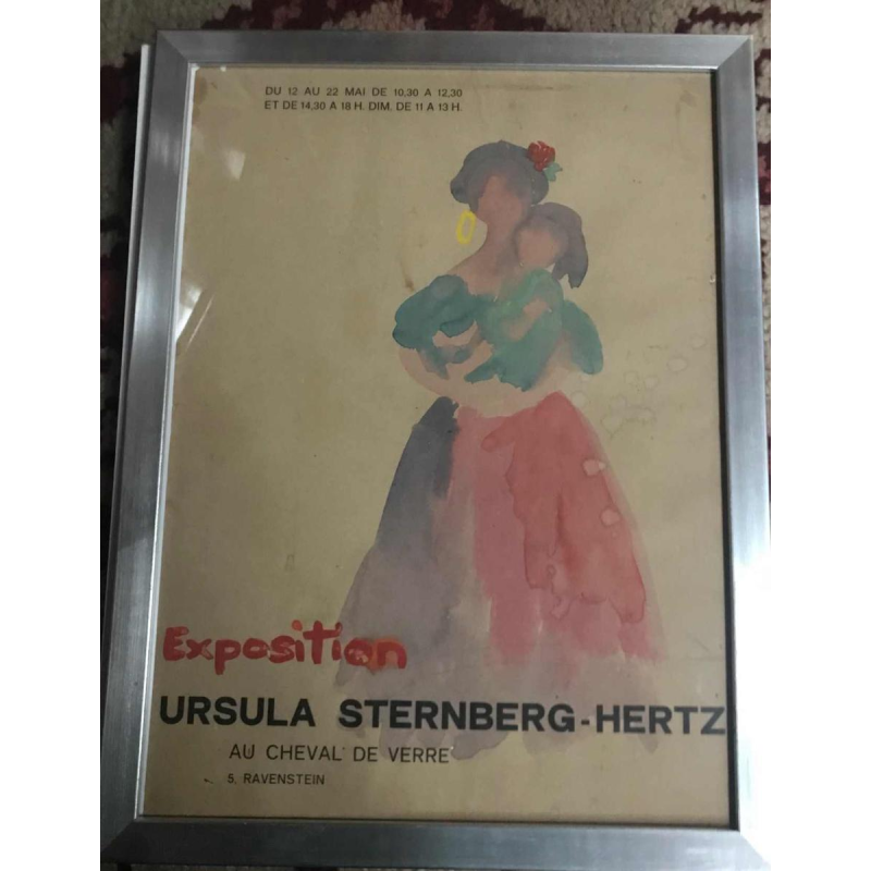 6 aquarelles projet pour exposition à Bruxelles Ursula Sternberg-Hertz