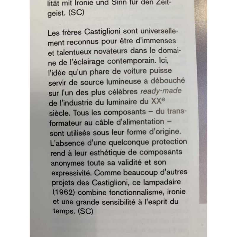 ACHILLE & PIER GIACOMO CASTIGLIONI - FLOS, " TOIO " Design Floor lamp, 1962