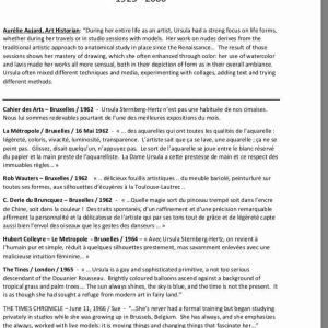 6 aquarelles projet pour exposition à Bruxelles Ursula Sternberg-Hertz