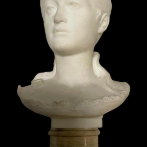Italian marble bust Young Woman V. Vietti