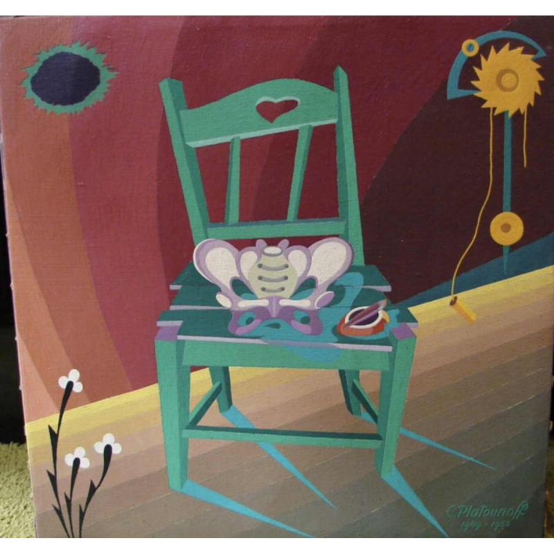 Nature morte à la chaises avec éléments maçonnique