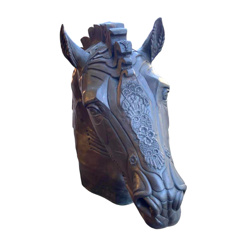 Tête de cheval en bronze de Daniel Monic