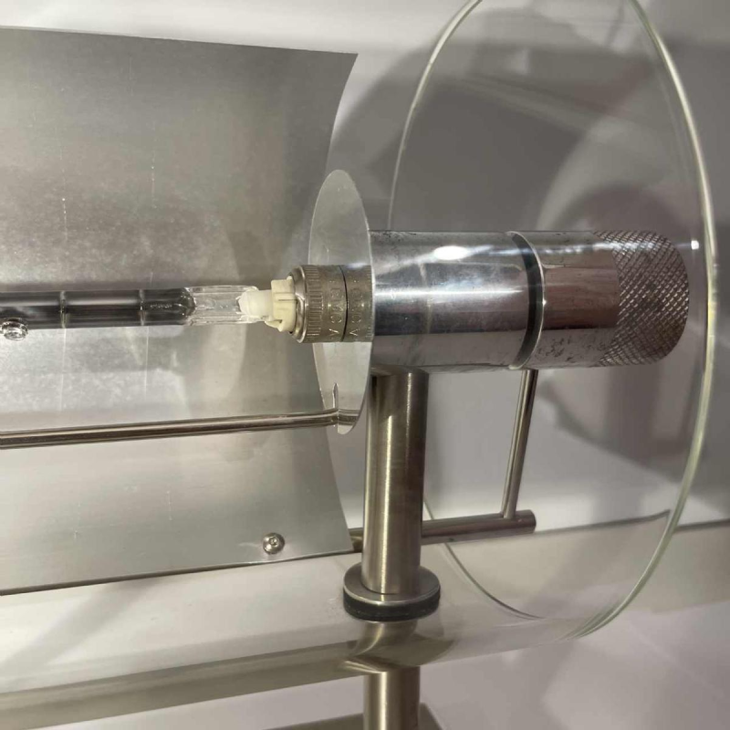 Pierre Lallemand / Moonlight “Cyclops' paire d'appliques modernistes, acier inoxydable verre tube, 1992