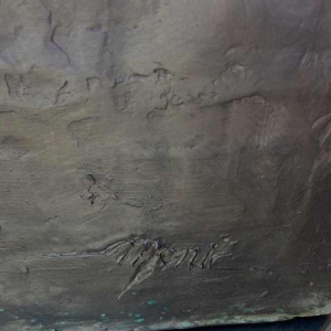 Bronzen paardenhoofd door Daniel Monic