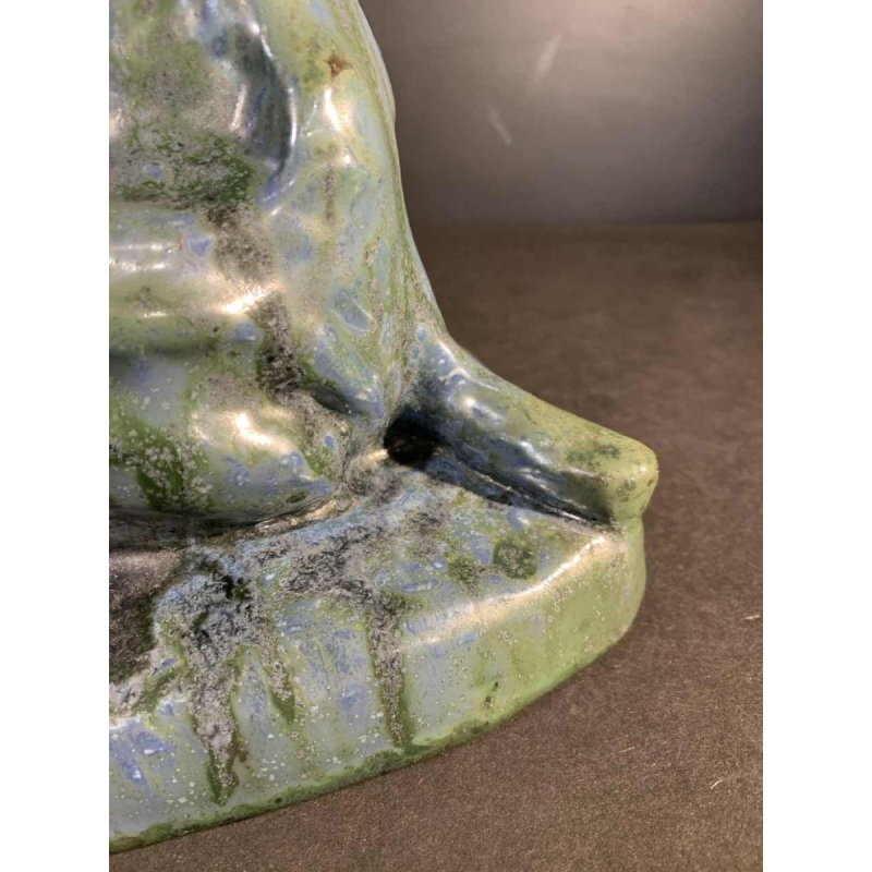 DOMIEN INGELS & ROGER GUERIN, Braque Jachthond Bouffioulx Steengoed Sculptuur 1920s