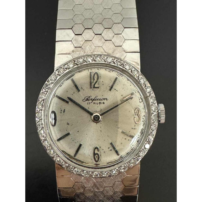 Luxe horloge, 18kt goud met diamanten