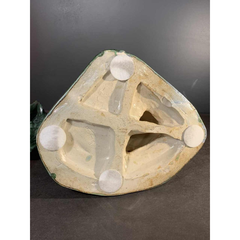 DOMIEN INGELS & ROGER GUERIN, Sculpture Hunting Dog Braque, Stoneware Bouffioulx 1920s