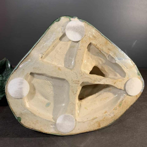 DOMIEN INGELS & ROGER GUERIN, Sculpture Chien Chasse Braque Grès Bouffioulx 1920s