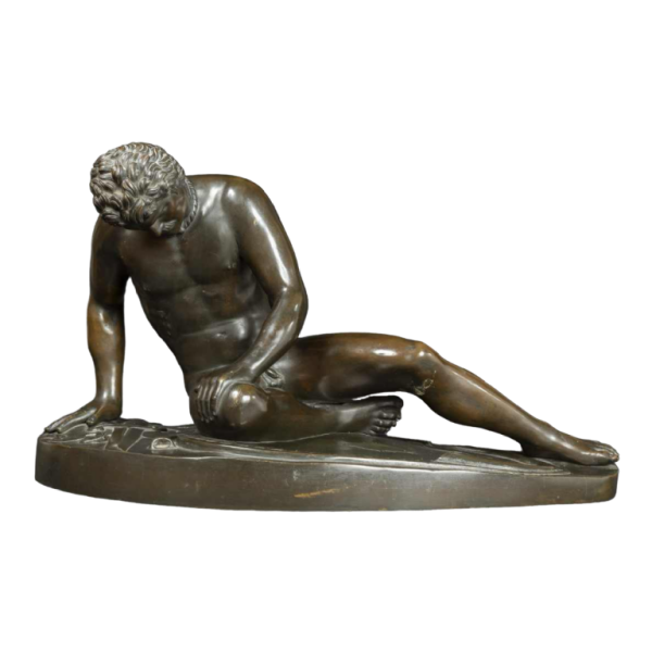 "De stervende Galliër" bronzen beeld van Chiurazzi Napoli