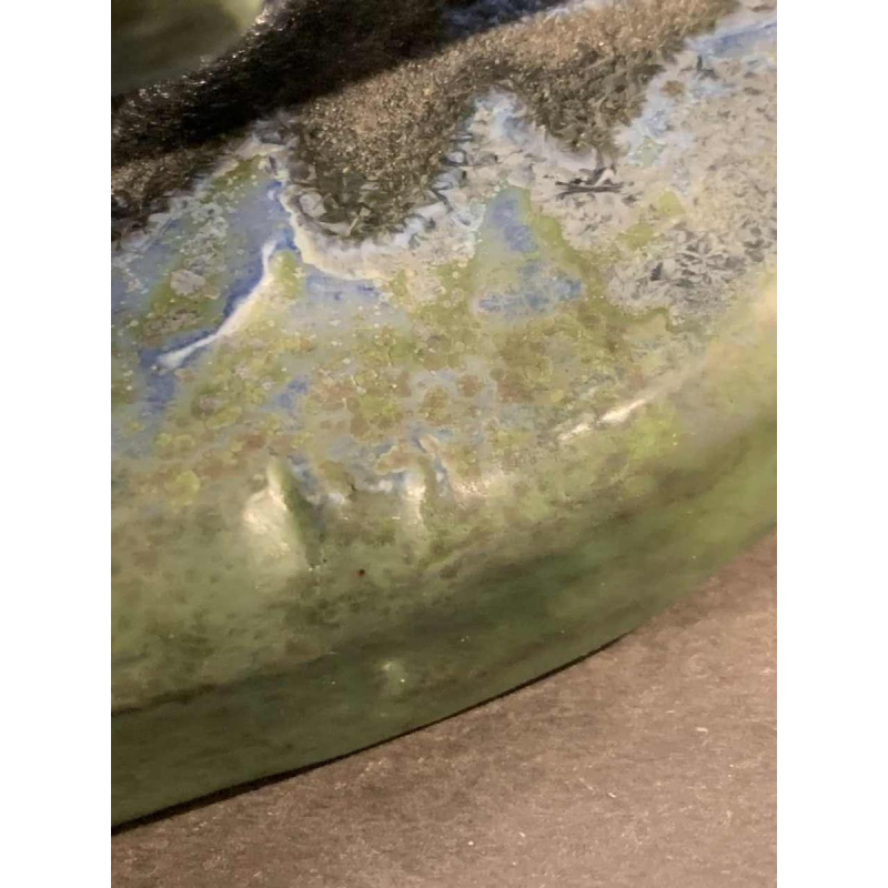 DOMIEN INGELS & ROGER GUERIN, Sculpture Chien Chasse Braque Grès Bouffioulx 1920s