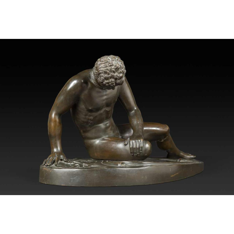 "De stervende Galliër" bronzen beeld van Chiurazzi Napoli