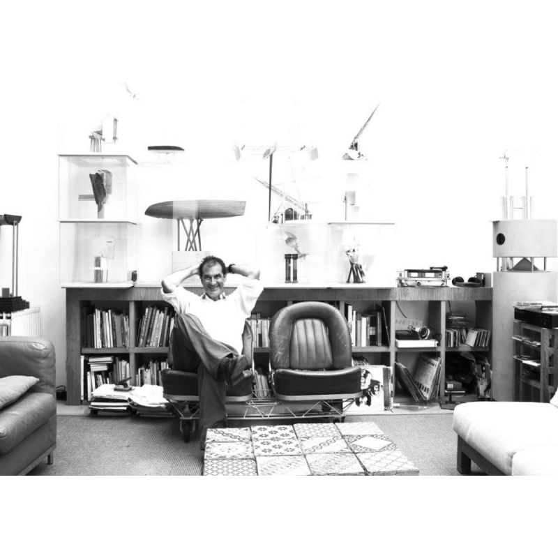 Pierre Lallemand / Moonlight “Cyclops' paar modernistische wandlampen, roestvrijstalen glazen buis, 1992