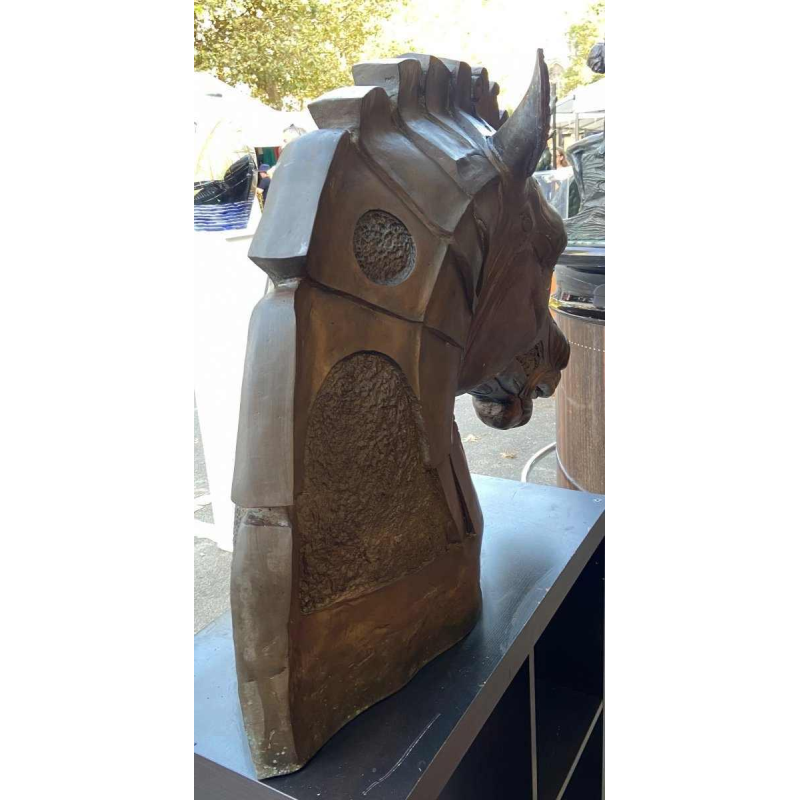 Tête de cheval en bronze de Daniel Monic