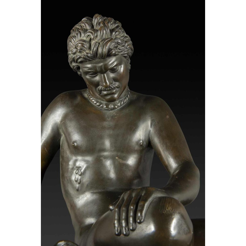 "De stervende Galliër" bronzen beeld van Chiurazzi Napoli