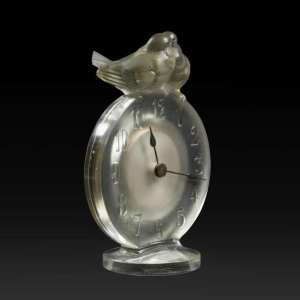 "ANTOINETTE" 8-daagse klok (1931) van René Lalique (1860-1945):