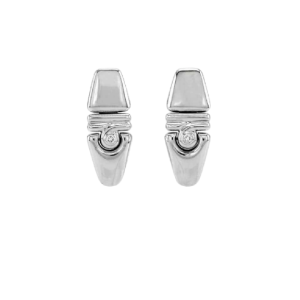 Pair of ‘Chimento’ diamond earrings in 18kt white gold