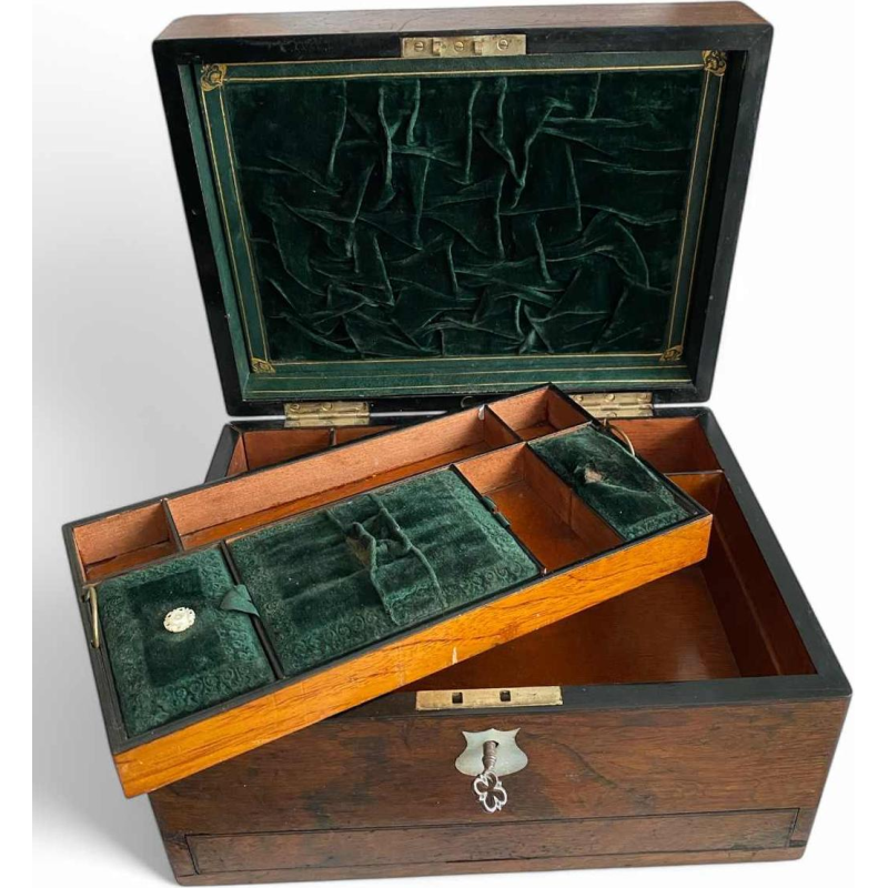 Victorian rosewood jewellery box, United Kingdom 19th c