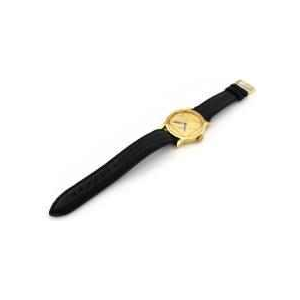 Gio Pomodoro Millennium, montre automatique en or jaune 18kt, bracelet en cuir noir