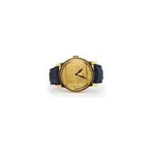 Gio Pomodoro Millennium, automatic watch, 18kt yellow gold, black leather strap