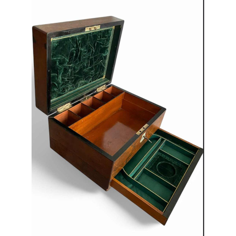 Boîte / coffret à bijoux en palissandre d'époque victorienne, Royaume-Uni XIXe s