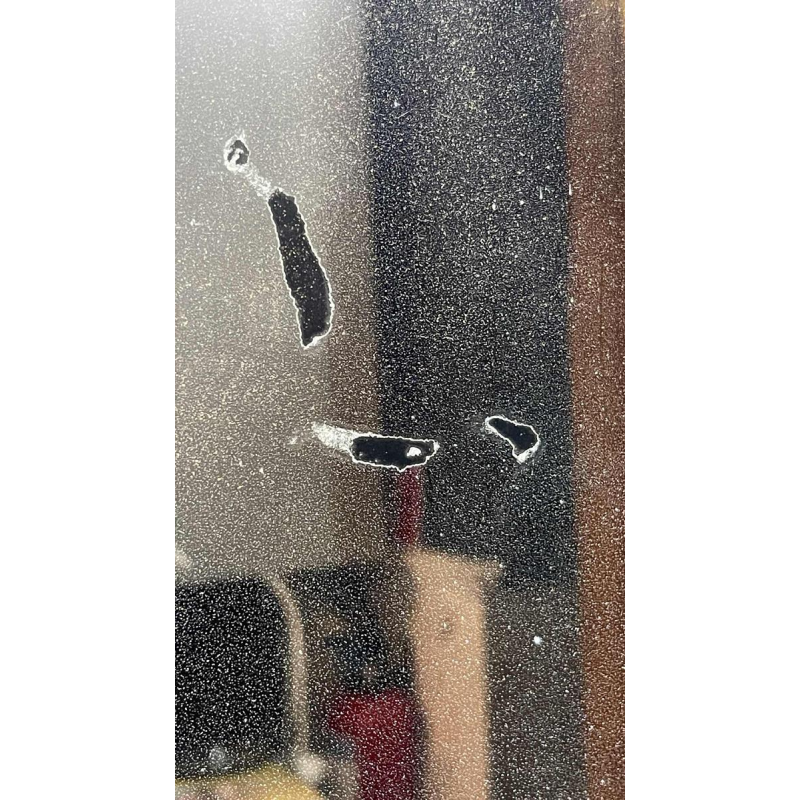 Grand & ancien miroir doré de cheminée, bois / stuc, époque Napoléon III ca 1890