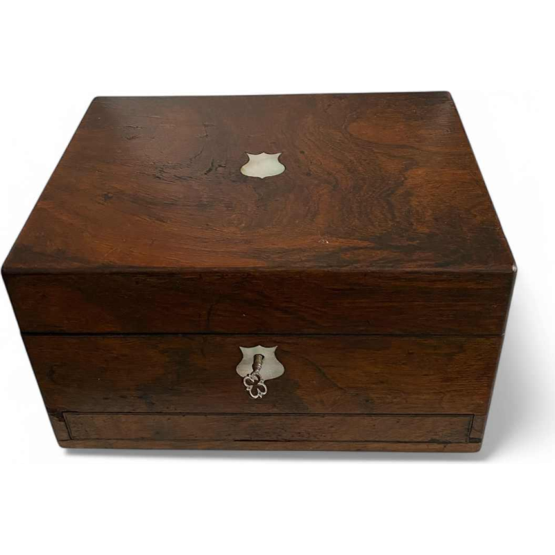 Victorian rosewood jewellery box, United Kingdom 19th c
