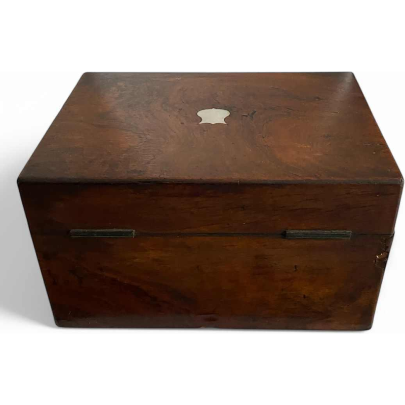 Boîte / coffret à bijoux en palissandre d'époque victorienne, Royaume-Uni XIXe s