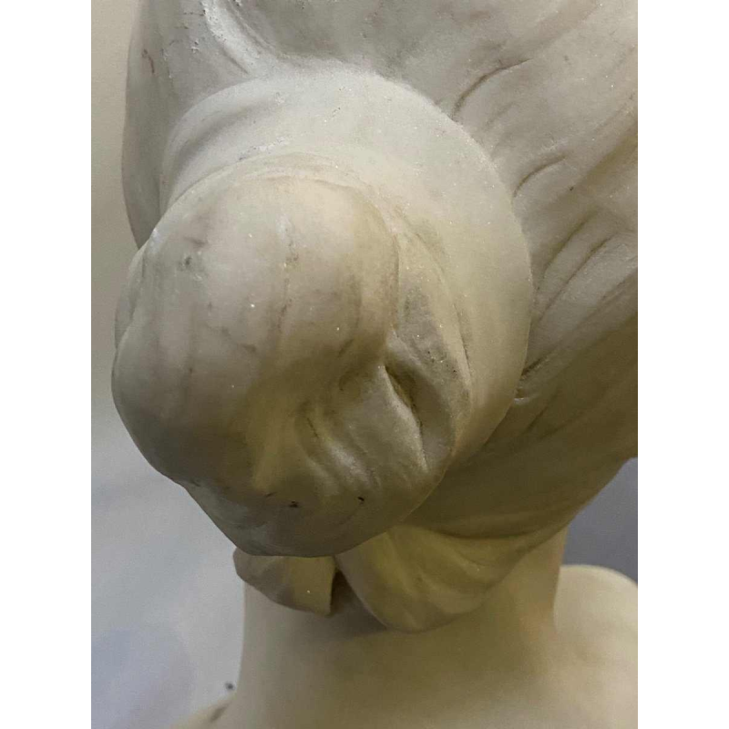 Marble bust of Diana by Alphonse Van Beurden 1896