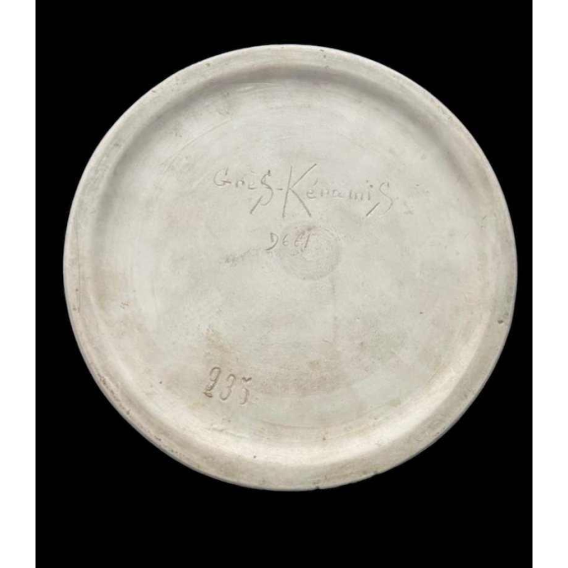 Rare ashtray in Kéramis stoneware