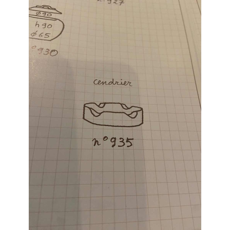 Rare cendrier en grès Kéramis