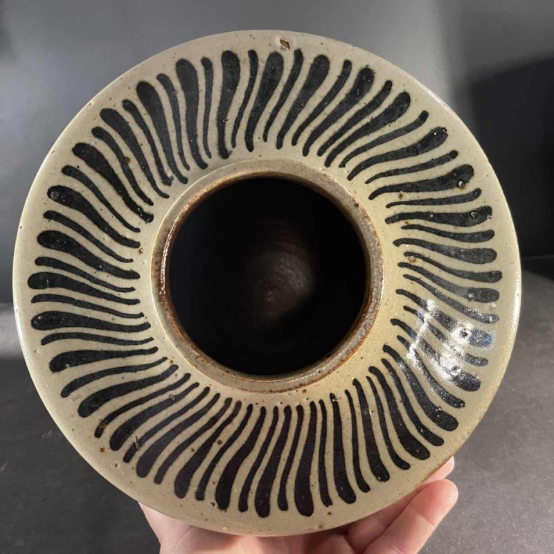 PIERRE PAULUS, Large Art Deco African vase, Bouffioulx stoneware ca 1930