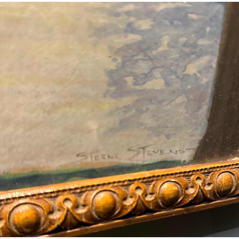 Sterne Stevens, project Ford auto's Carrosserie Devaux Bruxelles et Lux, aquarel op papier