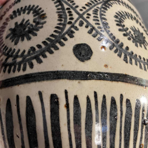 PIERRE PAULUS, Large Art Deco African vase, Bouffioulx stoneware ca 1930