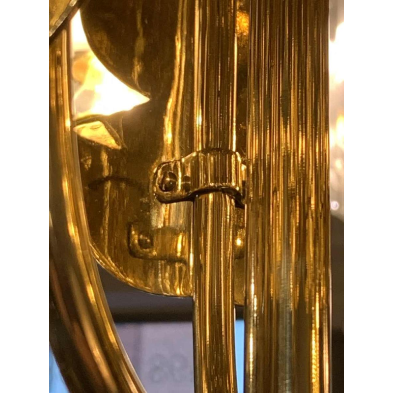 GIO PONTI voor EMILIO LANCIA (toegeschreven aan), Art Deco messing kroonluchter